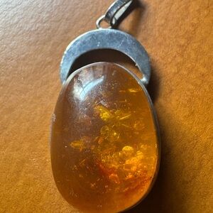 Amber Pendant Necklace